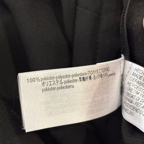 NWT Zara Classic Black Chain Wide-Leg Pleated Trousers XS - Picture 11 of 12